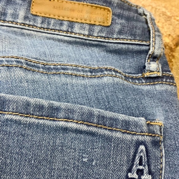 Women's Articles of Society Sarah-Elm Raw Hem Skinny Jeans SIZE 26 Waist - Picture 7 of 8